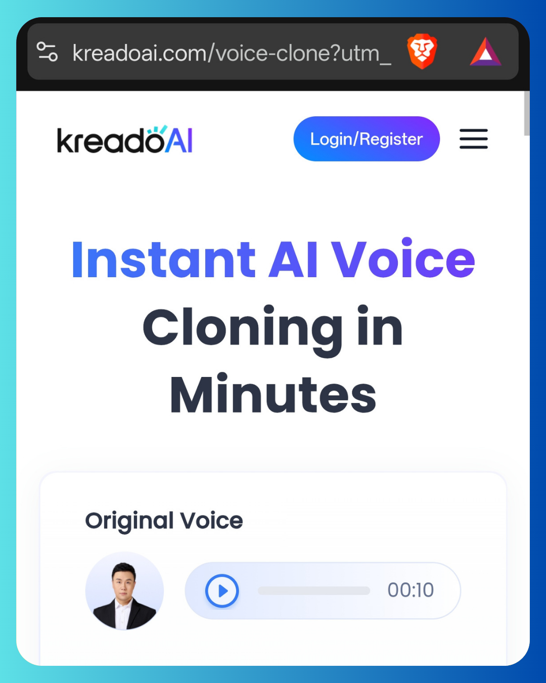 KreadoAI Voice Clone
